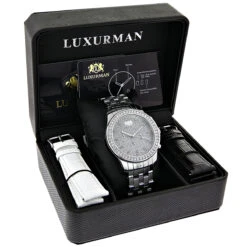Men's Diamond LUXURMAN Diamond Watch 2.5ct -H'Hen Sale Store mens diamond watches luxurman diamond watch 25ct p 35311 4