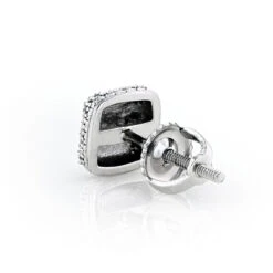 Men's Earrings: Single Sterling Silver Diamond Stud Earring 0.02ct 6 Men's Earrings: Single Sterling Silver Diamond Stud Earring 0.02ct -H'Hen Sale Store mens earrings single sterling silver diamond stud earring 002ct back