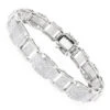 Men's 10K White Gold Bracelet With Diamonds 3.44ct