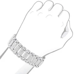 Men's Iced Out Pave Diamond Bubble Bracelet 7ct 10K Yellow Gold -H'Hen Sale Store mens iced out pave diamond bubble bracelet 975ct p 6170 bodwh