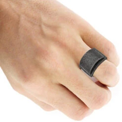 Oversized Hip Hop 1 Carat Black Diamond Ring For Men In Sterling Silver -H'Hen Sale Store mens large hip hop black diamond ring in sterling silver 1 carat body black