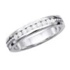 Men's Round Diamond Wedding Band 0.45ct Solid 14K White Gold 9 Stone Ring -H'Hen Sale Store mens round diamond wedding band 045ct 14k 9 stone ring wh