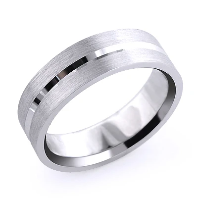 Men's Simple Wedding Band Solid Platinum 3 Men's Simple Wedding Band Solid Platinum