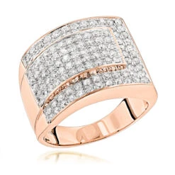 Men's Two Carat Diamond 14K White Gold Ring By Luxurman Gold 10 Men's Two Carat Diamond 14K White Gold Ring By Luxurman Gold -H'Hen Sale Store mens two carat diamond gold ring by luxurman 14k ro