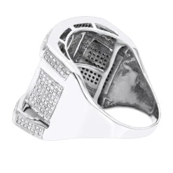 Men's Unique Diamond Ring 14K Yellow Gold 1.25ct -H'Hen Sale Store mens unique diamond ring 14k 138ct p 41439 backwh