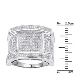 Men's Unique Diamond Ring 14K Yellow Gold 1.25ct -H'Hen Sale Store mens unique diamond ring 14k 138ct p 41439 rulerwh