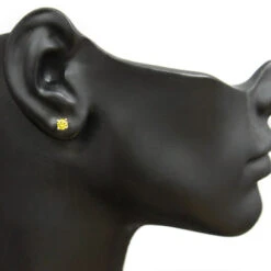 Men's Yellow Diamond Stud Earring 0.25ct 14K Yellow Gold 7 Men's Yellow Diamond Stud Earring 0.25ct 14K Yellow Gold -H'Hen Sale Store mens yellow diamond stud earring 025ct 14k gold 3