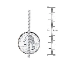 Men's Miami 14K White Gold Cuban Link Curb Chain 2.5mm 22-40in -H'Hen Sale Store miami white gold cuban link curb chain 14k 25mm 22 40in rulerwh