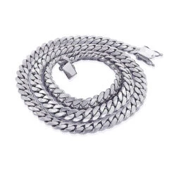 Miami 14K White Gold Cuban Link Curb Chain 8.4mm 22-40in -H'Hen Sale Store miami white gold cuban link curb chain 14k 84mm 22 40in 4