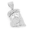 Mini Diamond Jesus Head Pendant 1ct 10K White Gold Charm -H'Hen Sale Store mini diamond jesus head pendant 1ct 10k gold charm main