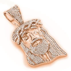 Mini Diamond Jesus Head Pendant 1ct 10K White Gold Charm 9 Mini Diamond Jesus Head Pendant 1ct 10K White Gold Charm -H'Hen Sale Store mini diamond jesus head pendant 1ct 10k gold charm ro
