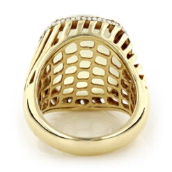 Moonstone 14K Yellow Gold Diamond White Moonstone Ring 17.2 -H'Hen Sale Store moonstone jewelry 14k diamond white moonstone ring 172 p 6086 backye