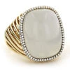 Moonstone 14K Yellow Gold Diamond White Moonstone Ring 17.2 -H'Hen Sale Store moonstone jewelry 14k diamond white moonstone ring 172 p 6086 ye