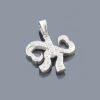 Small Heart Bow Diamond Pendant 0.17ct Sterling Silver -H'Hen Sale Store open heart bow diamond pendant 017ct sterling silver p 44284