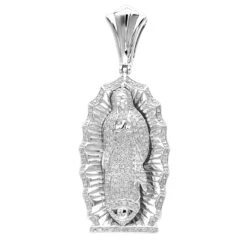 Our Lady Of Guadalupe 10K Yellow Gold Blessed Virgin Mary Diamond Pendant -H'Hen Sale Store our lady of guadalupe real 10k gold blessed virgin mary diamond pendant wh