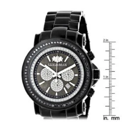 Oversized Men's Black Diamond Watch By Luxurman 3ct Chronograph Escalade 11 Oversized Men's Black Diamond Watch By Luxurman 3ct Chronograph Escalade -H'Hen Sale Store oversized mens black diamond watch by luxurman 3ct chronograph escalade ruler