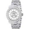 Oversized Men's 0.25ct Diamond White Dial Luxurman Escalade Chronograph Watch