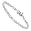 Pave 14K White Gold Ladies Diamond Bracelet 1.31ct