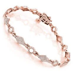 Pave Bracelets 14K Gold Ladies Diamond Bracelet 1.1ct -H'Hen Sale Store pave bracelets 14k gold ladies diamond bracelet 142ct p 7142 ro