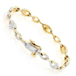 Pave 14K White Gold Ladies Diamond Bracelet 1.1ct 11 Pave 14K White Gold Ladies Diamond Bracelet 1.1ct -H'Hen Sale Store pave bracelets 14k gold ladies diamond bracelet 145ct p 7197 backye