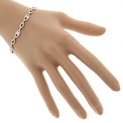 Pave 14K White Gold Ladies Diamond Bracelet 1.1ct 12 Pave 14K White Gold Ladies Diamond Bracelet 1.1ct -H'Hen Sale Store pave bracelets 14k gold ladies diamond bracelet 145ct p 7197 bodye