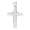 Large Pave Diamond Cross Pendant For Men In Sterling Silver 3 Carats Of Diamonds