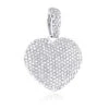 1 Carat Pave Diamond Heart Pendant 14K White Gold -H'Hen Sale Store pave diamond heart pendant 14k gold 113ct p 22303 wh