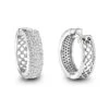 Pave Diamond Hoop Earrings 1.20ct 14K White Gold -H'Hen Sale Store pave diamond hoop earrings 120ct 14k gold p 49172 wh