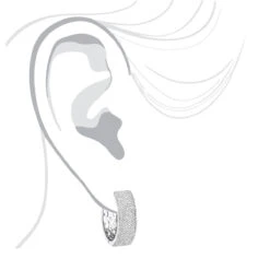 Pave Diamond Hoop Earrings 1.75ct 14K White Gold -H'Hen Sale Store pave diamond hoop earrings 195ct 14k p 42950 bodwh