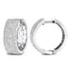 Pave Diamond Hoop Earrings 1.75ct 14K White Gold -H'Hen Sale Store pave diamond hoop earrings 195ct 14k p 42950 wh