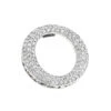 Pave 14K White Gold Diamond Circle Pendant 0.4ct -H'Hen Sale Store pave diamond o pendant 045ct 14k gold circle jewelry wh