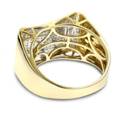 Pave Diamond Ring For Men 10K Yellow Gold White Gold Rose Gold 1/2ct -H'Hen Sale Store pave diamond ring for men 10k yellow gold white gold rose gold 12ct backye 1