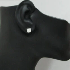 Pave Diamond Stud Earrings 0.45ct 14K White Gold -H'Hen Sale Store pave diamond stud earrings 045ct 14k gold p 44590bod