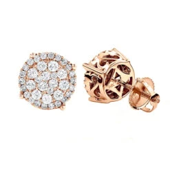 Pave Diamond Stud Earrings 0.9ct 14K White Gold 9 Pave Diamond Stud Earrings 0.9ct 14K White Gold -H'Hen Sale Store pave diamond stud earrings 09ct 14k gold ro