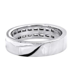 Platinum Baguette Diamond Men's Wedding Ring 1.10ct -H'Hen Sale Store platinum baguette diamond mens wedding ring 110ct p 31264 backwh