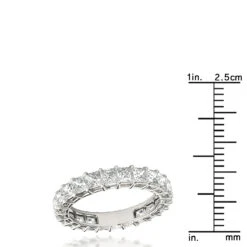 Platinum Cushion Cut Diamond Eternity Band Diamond Anniversary Ring 3ct 11 Platinum Cushion Cut Diamond Eternity Band Diamond Anniversary Ring 3ct -H'Hen Sale Store platinum cushion cut diamond eternity band diamond anniversary ring 3ct ruler