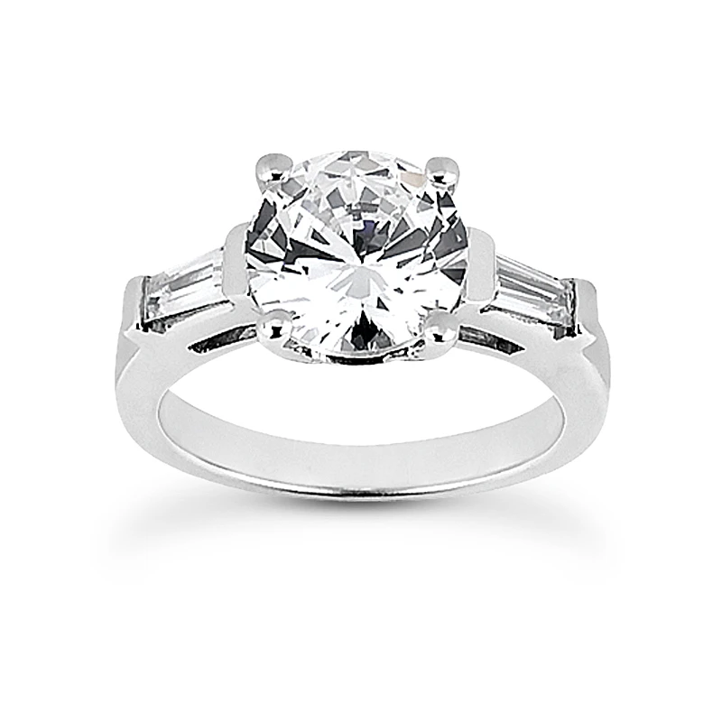 Platinum Diamond Engagement Ring 1.20ct 2.45mm 3 Platinum Diamond Engagement Ring 1.20ct 2.45mm