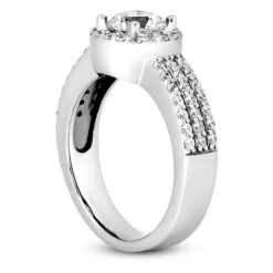 Platinum Diamond Engagement Ring 1.60ct 4.65mm -H'Hen Sale Store platinum diamond engagement ring 160ct p 34700 back white 20220426