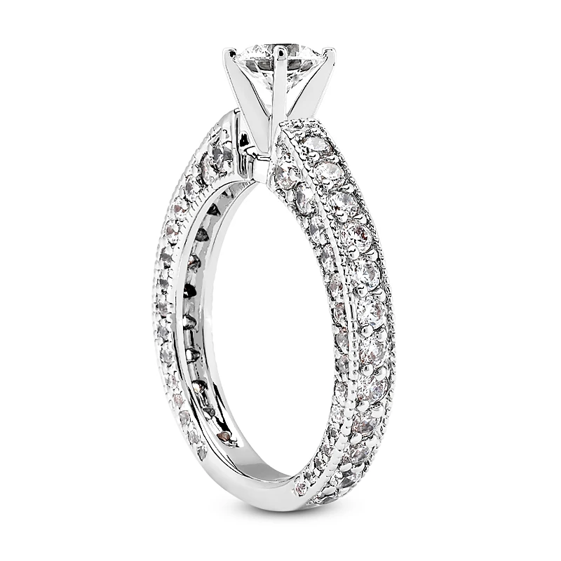 Platinum Diamond Engagement Ring 2.52ct 4 Platinum Diamond Engagement Ring 2.52ct - Image 2