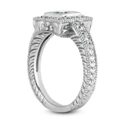 Platinum Diamond Engagement Ring Set 1.57ct Band: 2.5mm, Eng.: 2.5mm -H'Hen Sale Store platinum diamond engagement ring set 157ct p 33951 additional white