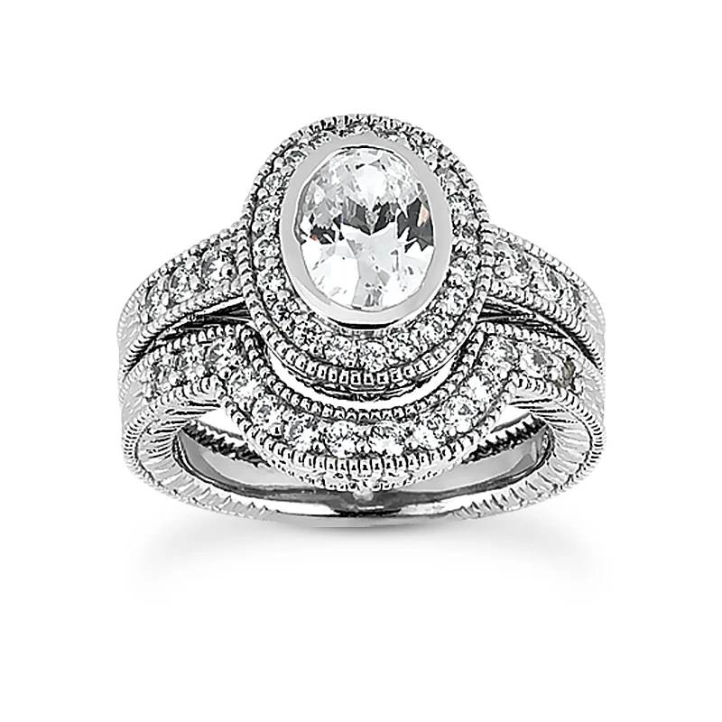 Platinum Diamond Engagement Ring Set 1.64ct 3 Platinum Diamond Engagement Ring Set 1.64ct