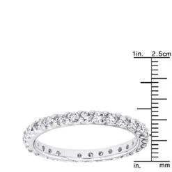 Thin Platinum Diamond Eternity Band 0.84ct -H'Hen Sale Store platinum diamond eternity band 084ct p 30461 rulerwh