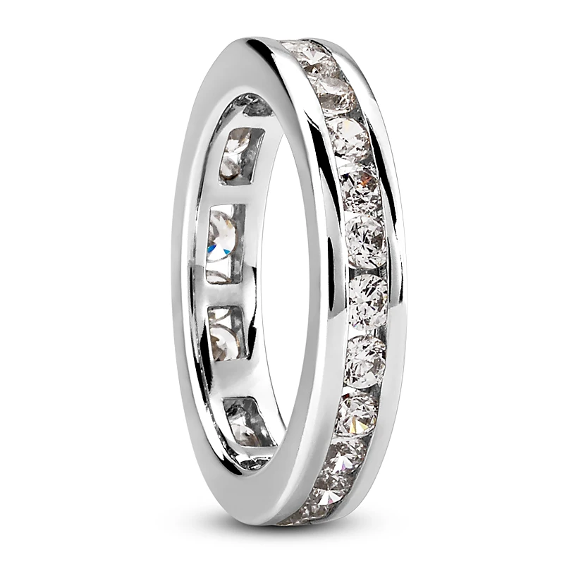 Platinum Diamond Eternity Band 1.20ct 4.2mm 4 Platinum Diamond Eternity Band 1.20ct 4.2mm - Image 2