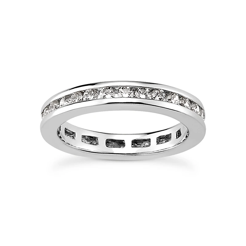 Platinum Diamond Eternity Band 1.20ct 4.2mm 3 Platinum Diamond Eternity Band 1.20ct 4.2mm