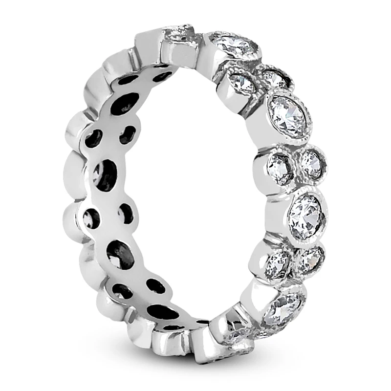 Unique Platinum Diamond Eternity Band 1.44ct 4 Unique Platinum Diamond Eternity Band 1.44ct - Image 2