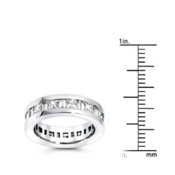 Platinum Diamond Eternity Band 4.29ct -H'Hen Sale Store platinum diamond eternity band 429ct p 30439 rulerwh