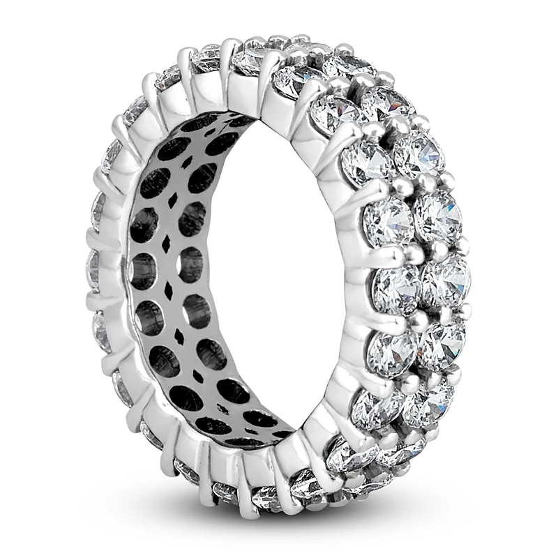 Platinum Diamond Eternity Band 4.40ct 6mm 4 Platinum Diamond Eternity Band 4.40ct 6mm - Image 2