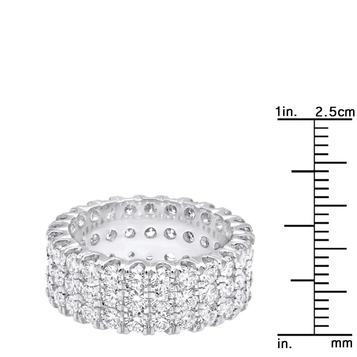 Platinum Diamond Eternity Band 4.83ct 6 Platinum Diamond Eternity Band 4.83ct - Image 4