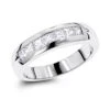 Platinum Diamond Men's Wedding Ring 0.98ct 5.8mm