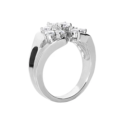 Platinum Diamond Right Hand Ring 0.67ct 4 Platinum Diamond Right Hand Ring 0.67ct - Image 2